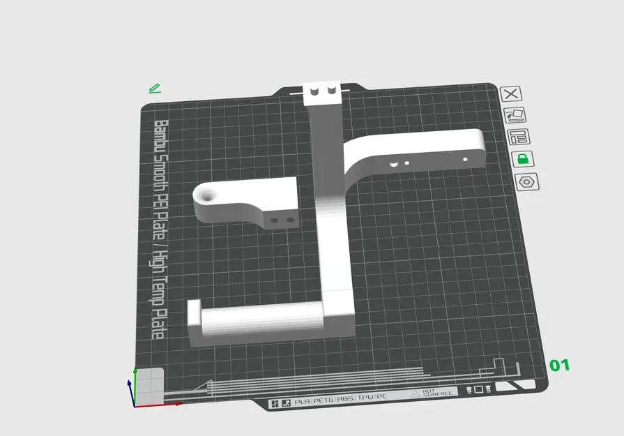 Giá Đỡ Cuộn Sợi Gắn Bên Hông Cho Bambu Lab X1C - Image 2