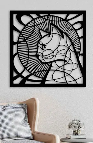 Trang Trí Tường Hình Mèo Độc Đáo - Image 1