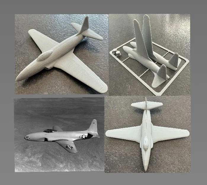 Mô hình Lockheed P-80 Shooting Star dạng thẻ - Image 1