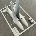 Mô hình Lockheed P-80 Shooting Star dạng thẻ - Thumbnail 3