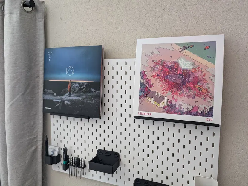 Giá đỡ đĩa than IKEA Skadis | Hệ thống T-Clip - Image 1