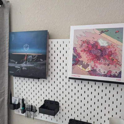 Giá đỡ đĩa than IKEA Skadis | Hệ thống T-Clip