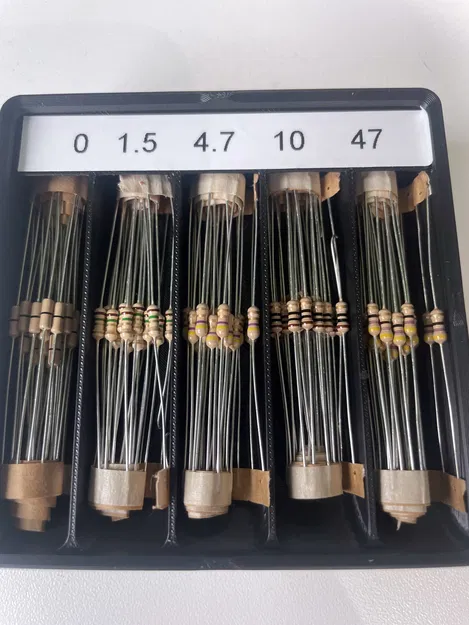 Khay Lưu Trữ Điện Trở Gridfinity (Tương Thích Chốt Gridfinity) - Image 2