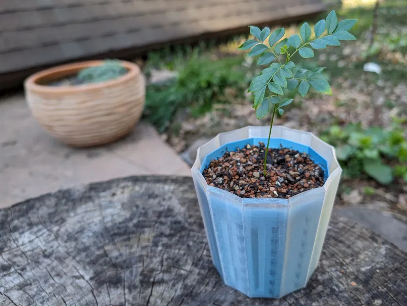 Chậu Cây Hình Trụ Xoắn Ốc Cắt Khí - Image 3