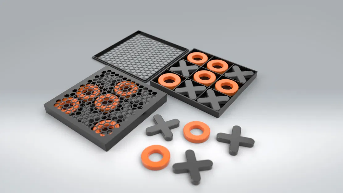 Bộ Cờ Tic-Tac-Toe (Dễ In) - Image 1