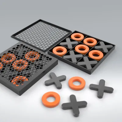 Bộ Cờ Tic-Tac-Toe (Dễ In)