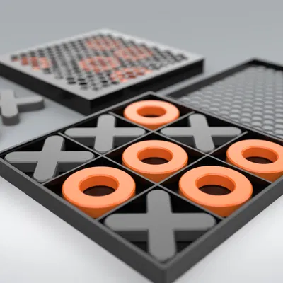 Bộ Cờ Tic-Tac-Toe (Dễ In)