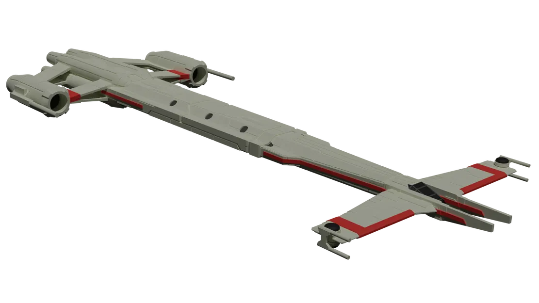 Star Wars Longbeam Cruiser (Type A) - Mô hình tàu chiến Cộng Hòa - Image 12