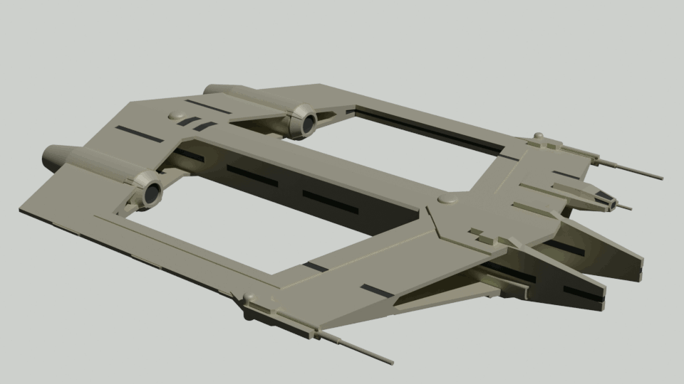 Mô hình tàu chiến Star Wars - Pacifier-class Sector Patrol Cruiser - Image 2