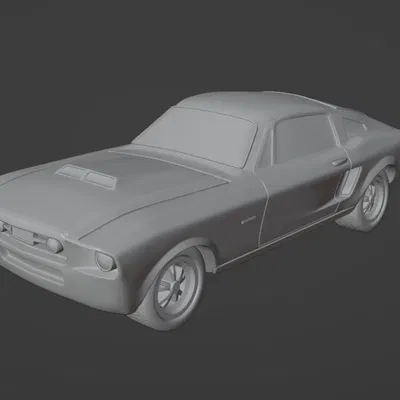 Mô Hình Xe Ford Mustang GT 1967 Tỉ Lệ 32mm