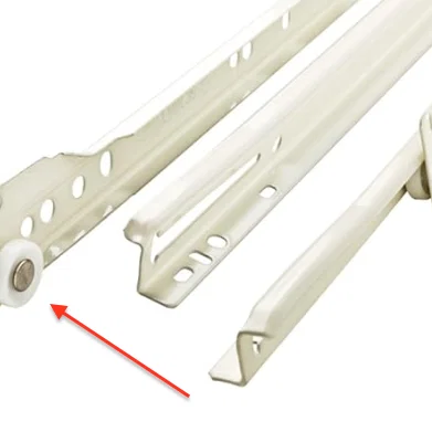 Bánh xe thay thế cho ray trượt ngăn kéo