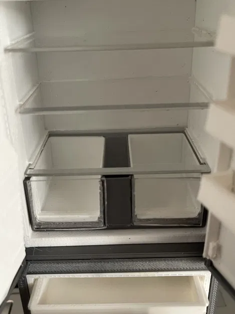 Tủ Lạnh Mini Nhà Búp Bê Tỉ Lệ 1:12 - Image 3