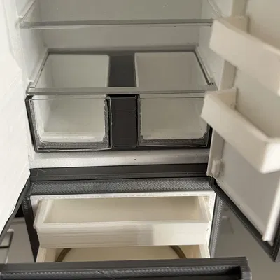 Tủ Lạnh Mini Nhà Búp Bê Tỉ Lệ 1:12