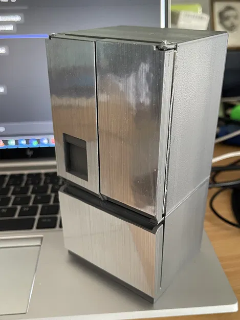 Tủ Lạnh Mini Nhà Búp Bê Tỉ Lệ 1:12 - Image 6