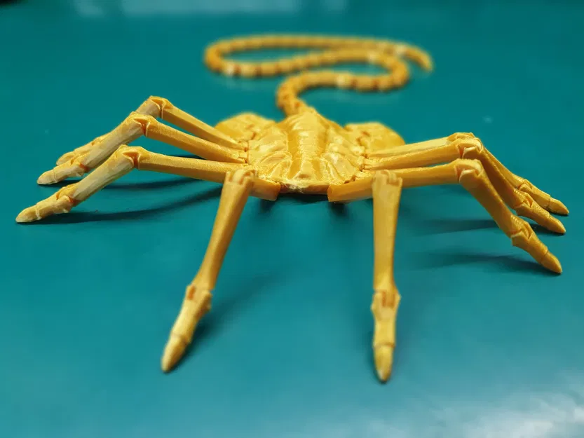 👽🦀 Người ngoài hành tinh REMASTERED facehugger in-place. Đuôi và ngón tay dài. - Image 1