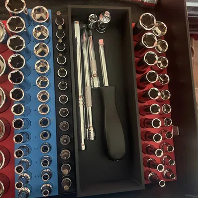 Khay Đựng Bộ Tuýp Quinn 3/8 inch Hiệu Master