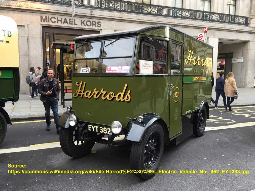 Mô Hình Xe Van Điện Harrods (1-148) Của Windham Grave - Image 2