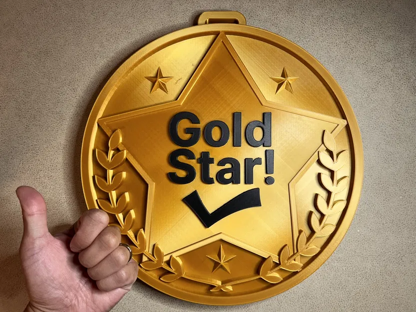 Huy Chương Ngôi Sao Vàng Khổng Lồ (& Phiên Bản Nhỏ) - Image 1