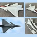 Mô hình Saab JAS-39 Gripen dạng kit card - Thumbnail 1