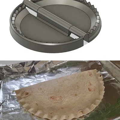 Khuôn Ép Bánh Tortilla Pocket Crimp v4
