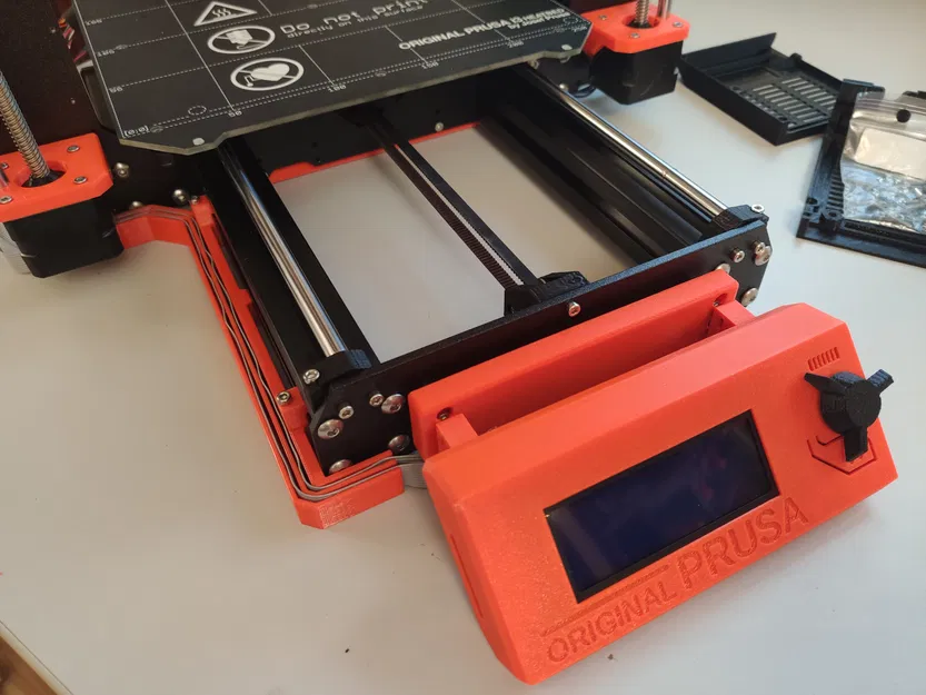 PRUSA MK4 Quản Lý Dây Cáp Từ Trước Ra Sau Màn Hình Đến Nguồn - Image 6