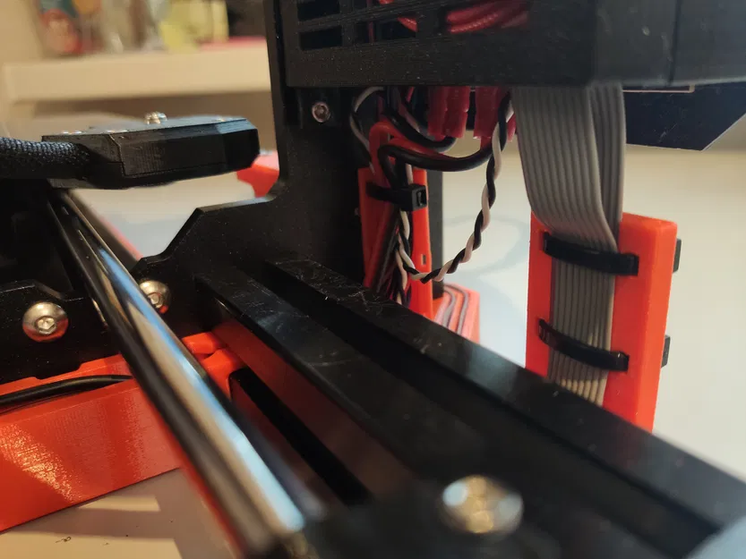 PRUSA MK4 Quản Lý Dây Cáp Từ Trước Ra Sau Màn Hình Đến Nguồn - Image 7