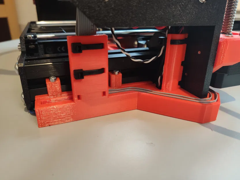 PRUSA MK4 Quản Lý Dây Cáp Từ Trước Ra Sau Màn Hình Đến Nguồn - Image 12