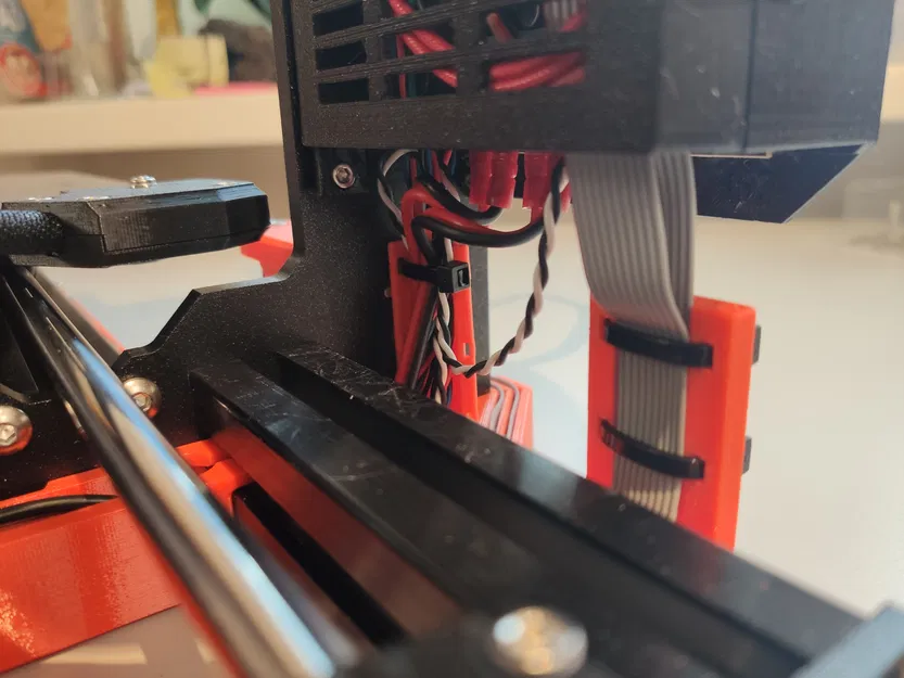 PRUSA MK4 Quản Lý Dây Cáp Từ Trước Ra Sau Màn Hình Đến Nguồn - Image 14