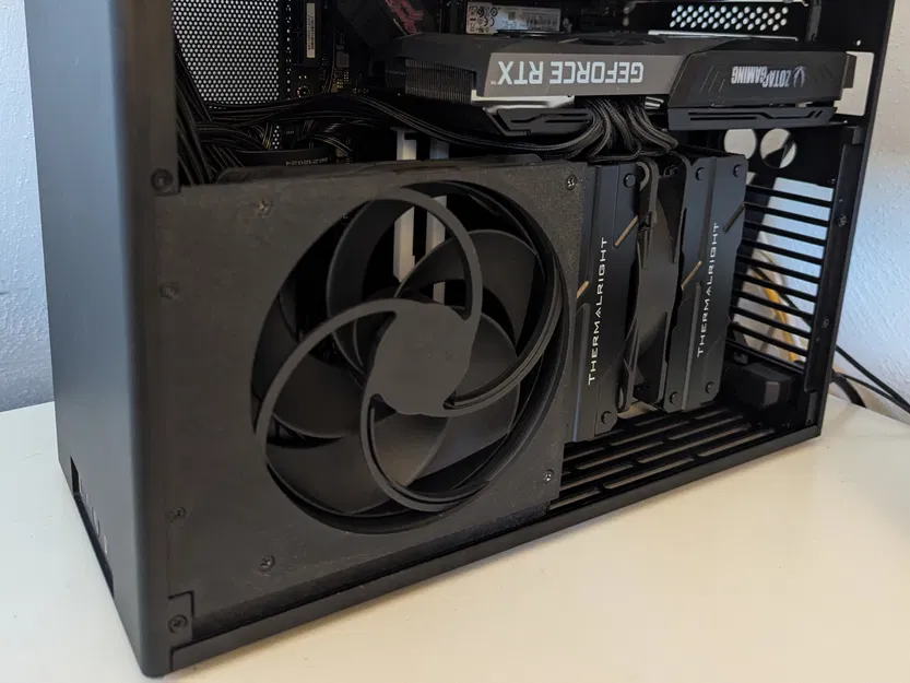 Giá Đỡ Quạt Ncase M2 140mm 120mm Có Hỗ Trợ GPU Modul - Image 1