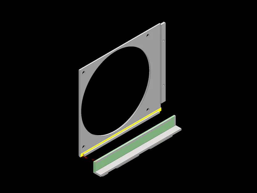 Giá Đỡ Quạt Ncase M2 140mm 120mm Có Hỗ Trợ GPU Modul - Image 3