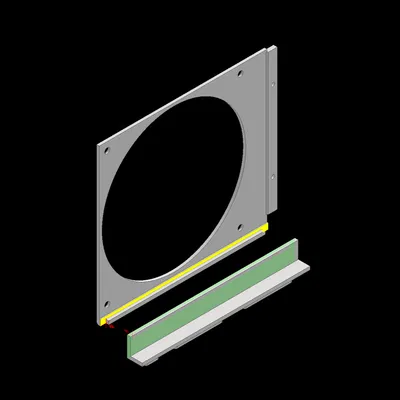 Giá Đỡ Quạt Ncase M2 140mm 120mm Có Hỗ Trợ GPU Modul