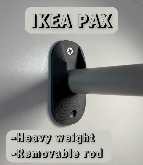 Giá đỡ thanh/cây 25 mm cho tủ quần áo, tủ đồ,... - Image 1