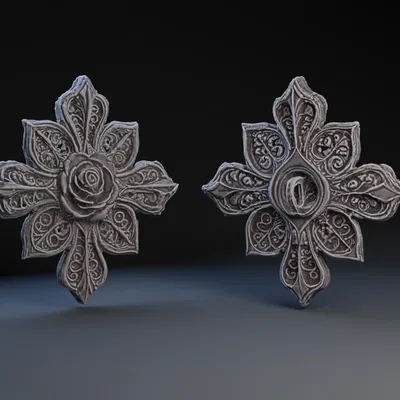 Ghim Cài Hoa Hồng Thập Tự Mary Ann Atwood