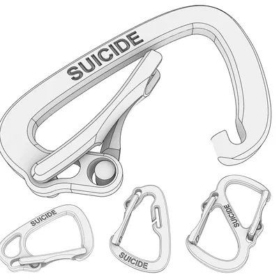 Móc Khóa "Tự Sát" In 3D - Không Dành Cho Leo Núi