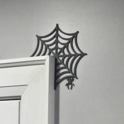 Trang Trí Góc Cửa Mạng Nhện Halloween