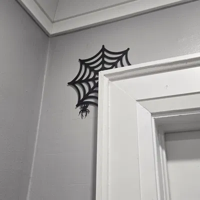 Trang Trí Góc Cửa Mạng Nhện Halloween