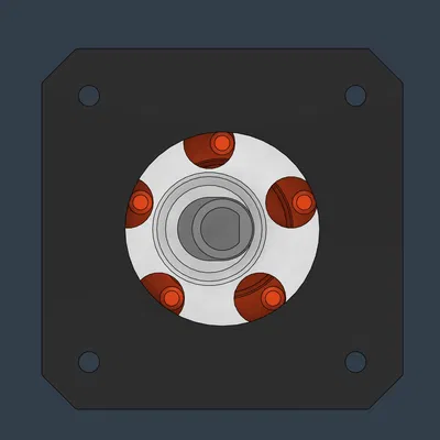 Cơ Cấu Truyền Động Bánh Răng Hành Tinh Cho Động Cơ Bước