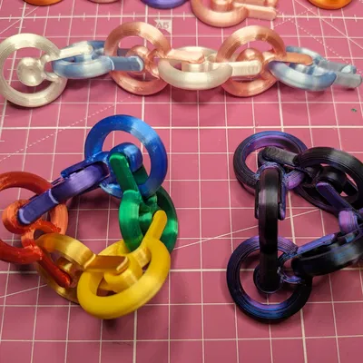 Chuỗi Fidget Thoải Mái - Phiên Bản Bo Tròn Dễ In