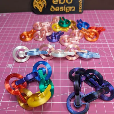 Chuỗi Fidget Thoải Mái - Phiên Bản Bo Tròn Dễ In