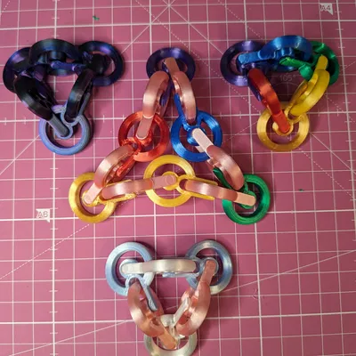 Chuỗi Fidget Thoải Mái - Phiên Bản Bo Tròn Dễ In