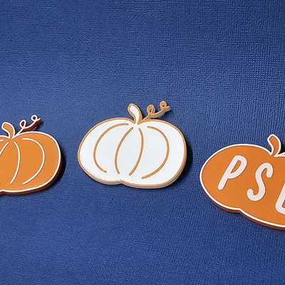 Những quả bí ngô mùa thu dễ thương có dây leo | Trang trí mùa thu | Nam châm Lễ Tạ ơn