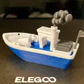 Chiếc Benchy Nổi Ổn Định Có Hàng, Khói Và Cờ (Phiên Bản Đa Sắc Màu) - Thumbnail 7