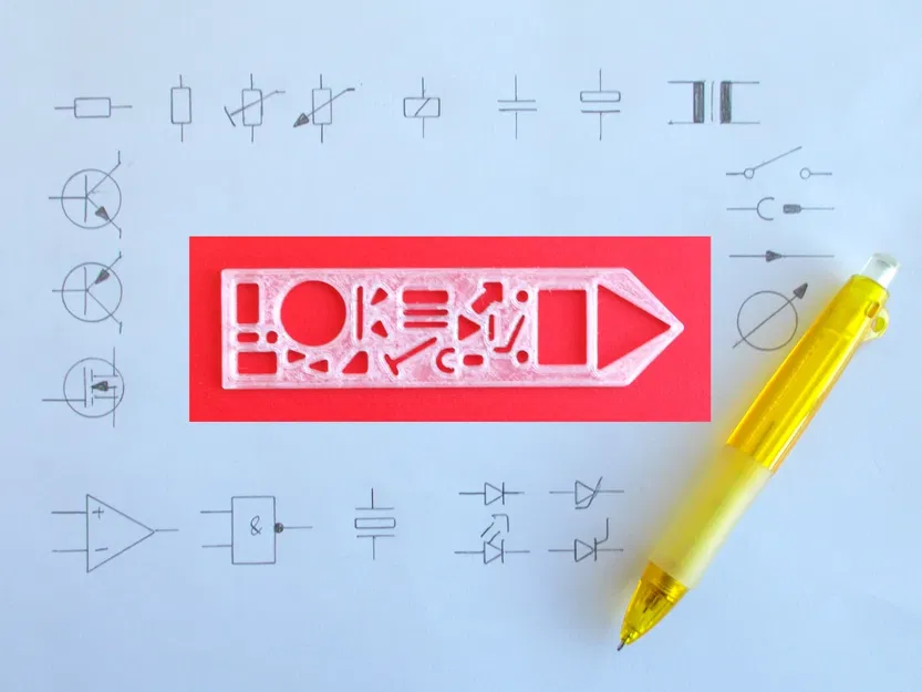 Khuôn vẽ ký hiệu điện tử nhỏ gọn - CEST - Image 1