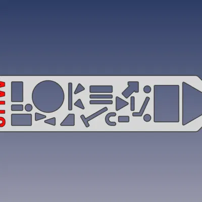 Khuôn vẽ ký hiệu điện tử nhỏ gọn - CEST