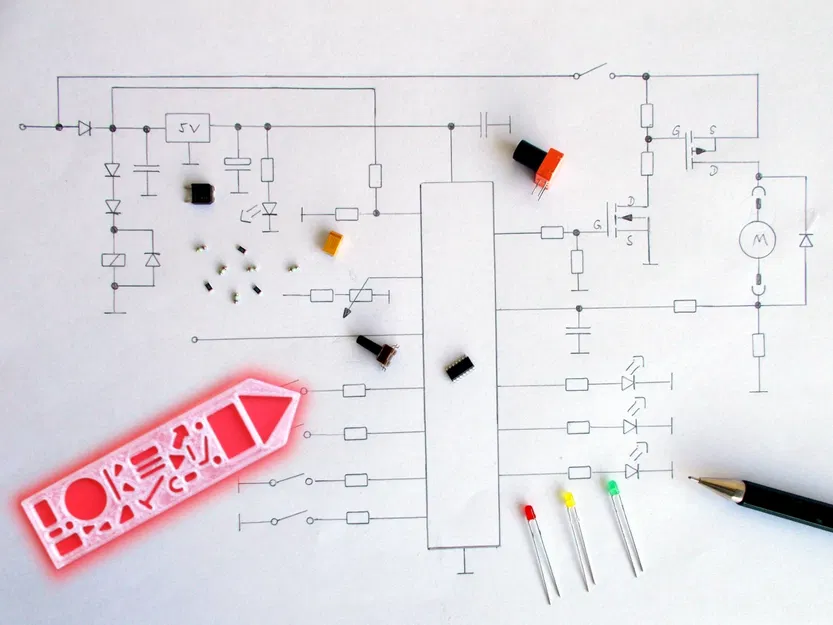 Khuôn vẽ ký hiệu điện tử nhỏ gọn - CEST - Image 3