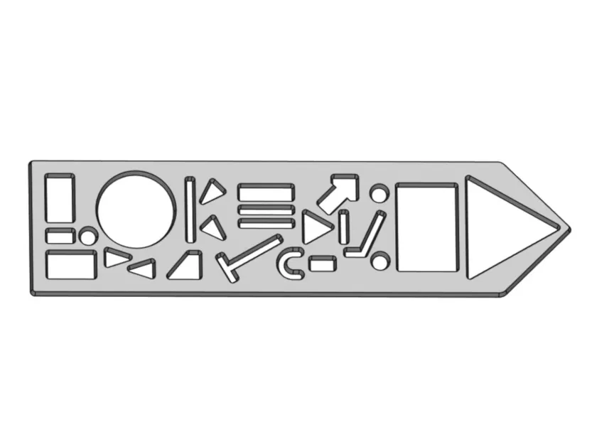 Khuôn vẽ ký hiệu điện tử nhỏ gọn - CEST - Image 7