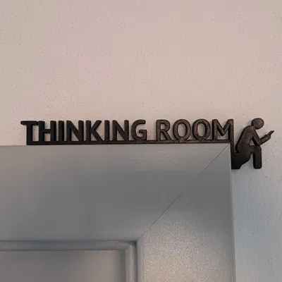 Biển báo phòng vệ sinh - phòng suy tư