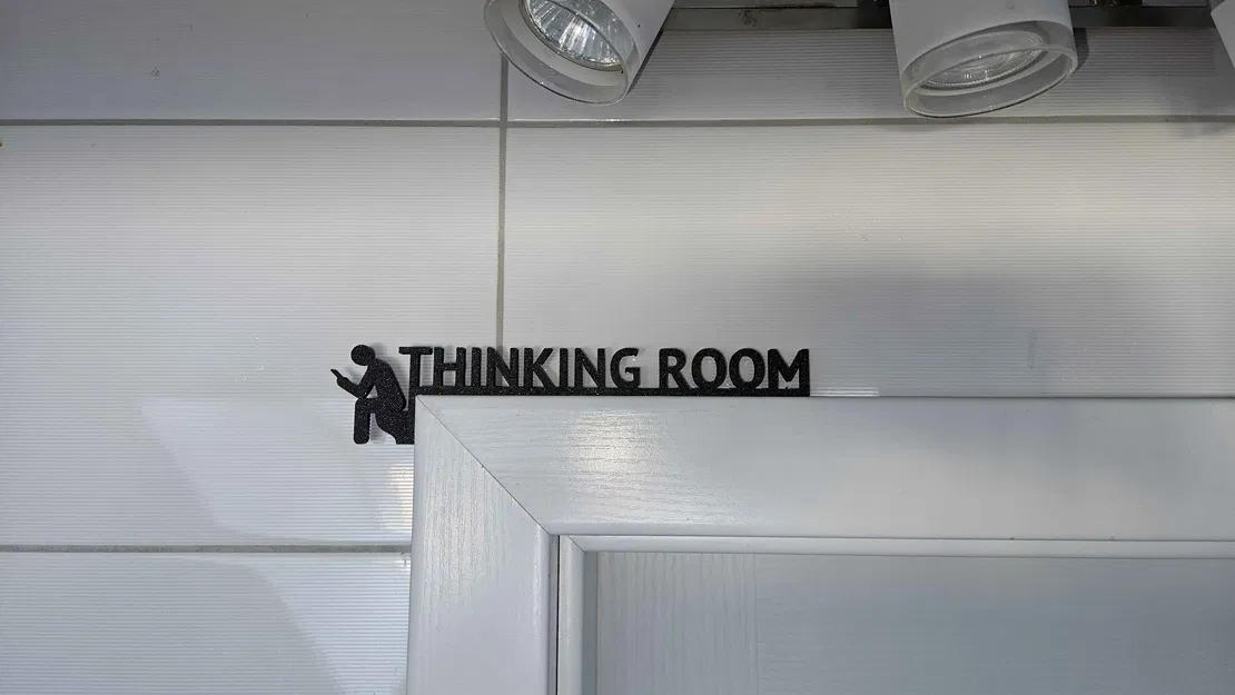 Biển Hiệu Nhà Vệ Sinh - Phòng Suy Tư (Bên Trái) - Image 1