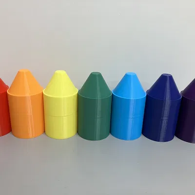 Hộp Đựng Bút Sáp Hình Bút Sáp