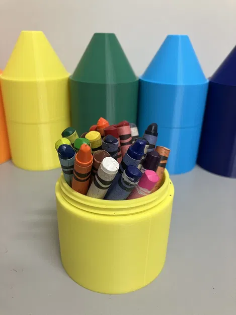 Hộp Đựng Bút Sáp Hình Bút Sáp - Image 2